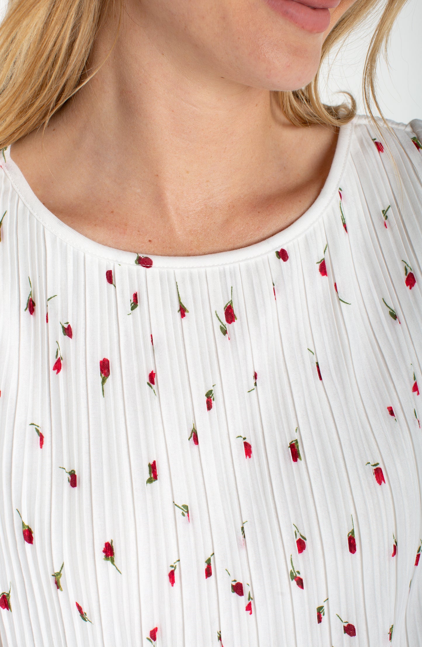 Liverpool Flutter Sleeve Boat Neck Knit Top