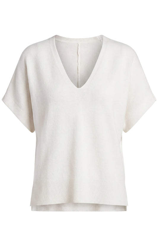 Liverpool Short Sleeve V-Neck Dolman Popover Sweater