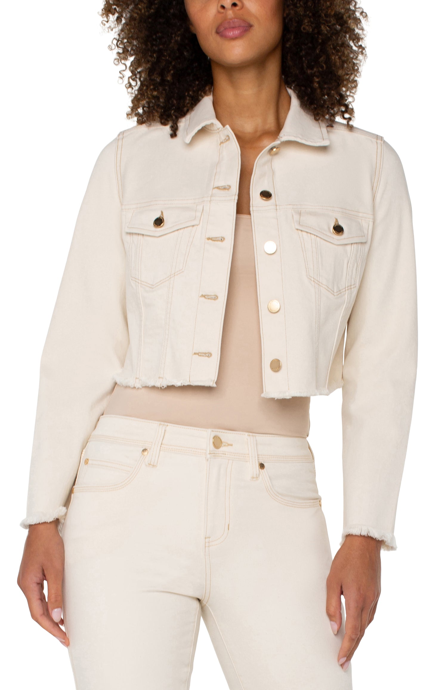 Liverpool Jacket w/ Fray Hem (Seaside Dunes)