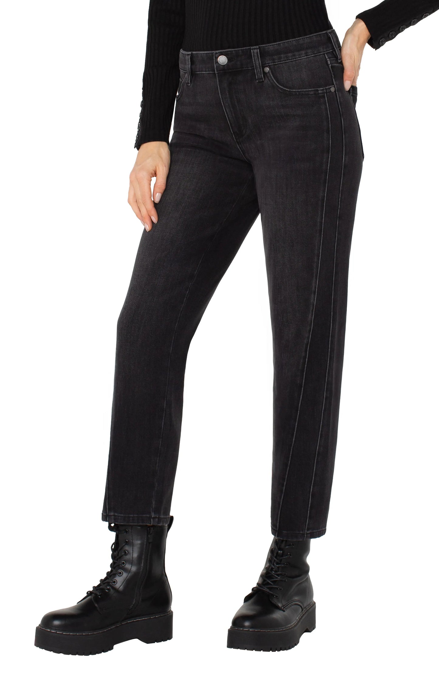 Liverpool Liv Non-skinny Skinny with Fashion Seaming (28" inseam) (Cavalier)