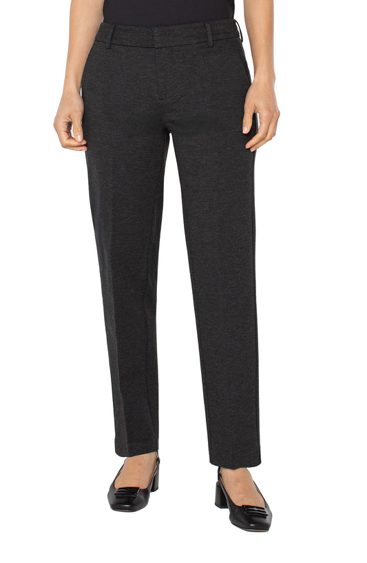 Kayla Pull-On Wide Leg Trouser (Black Multi)