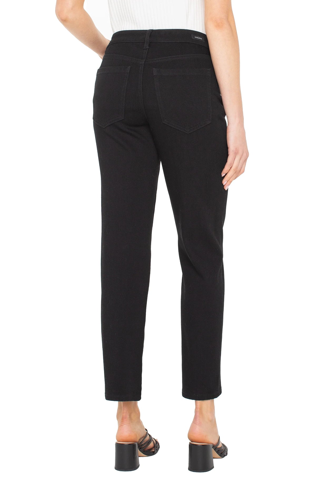 Liverpool Liv Relaxed Skinny (28" Inseam) (Black)