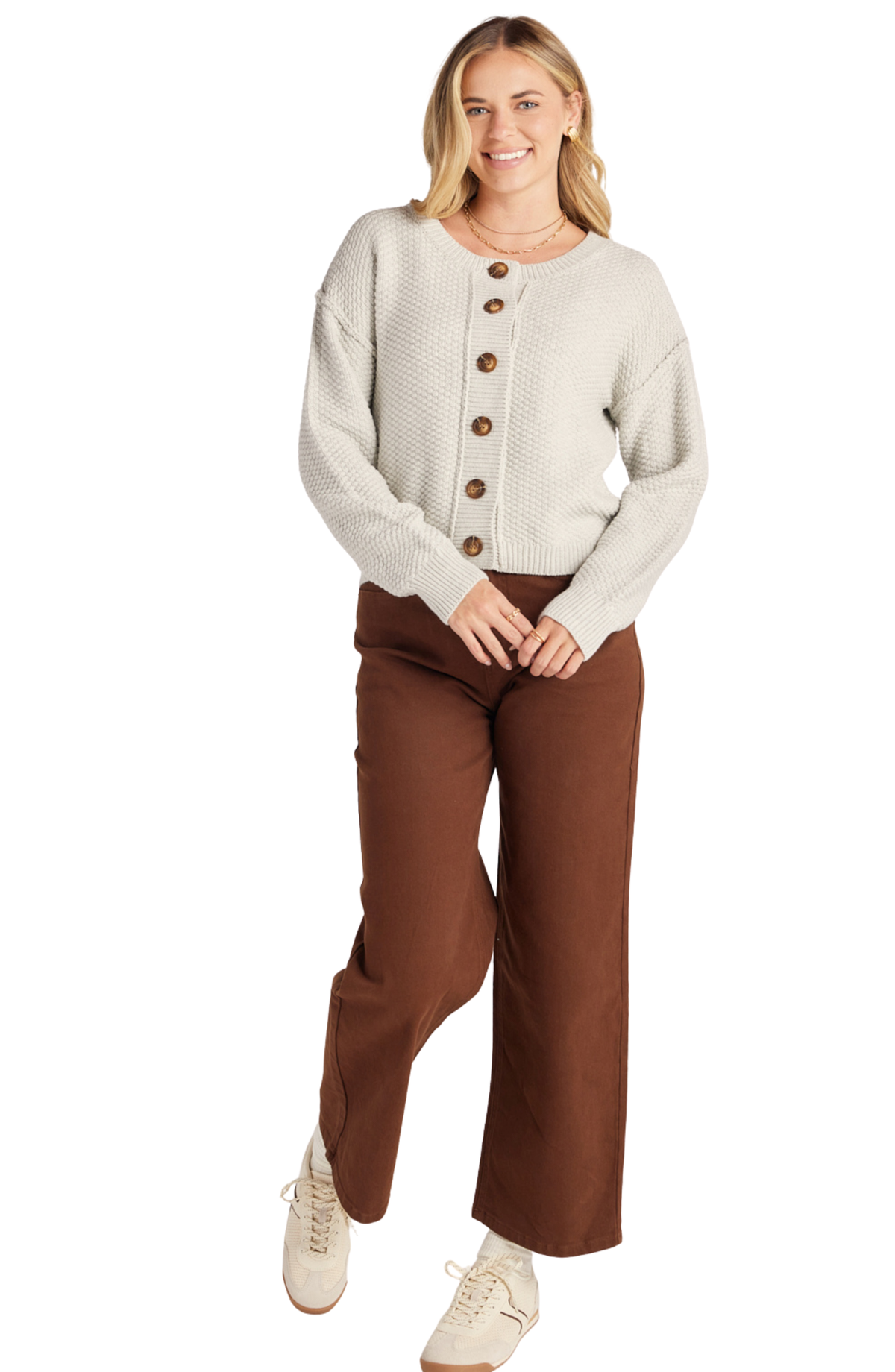 Button Down Sweater Cardigan