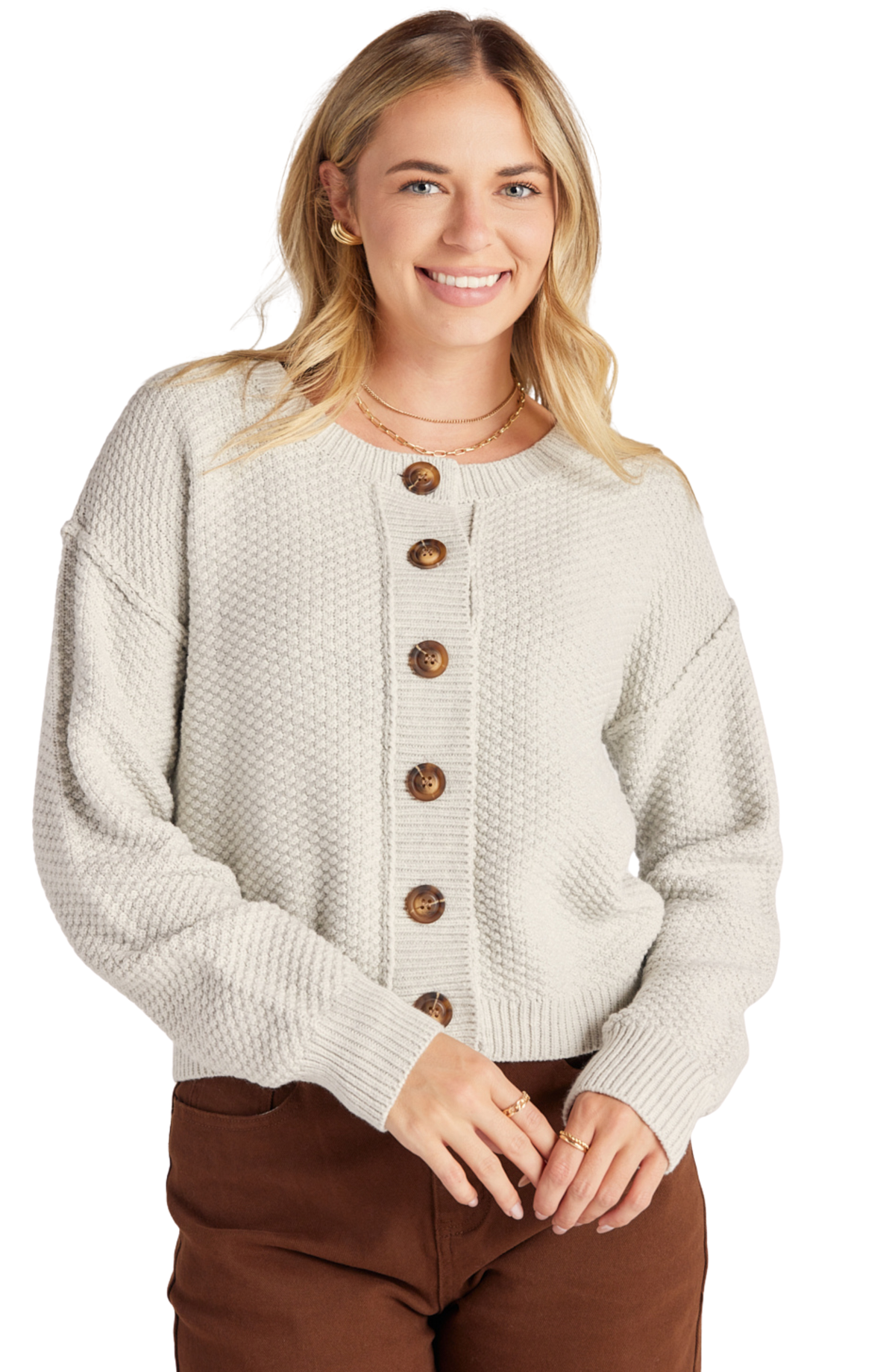 Button Down Sweater Cardigan