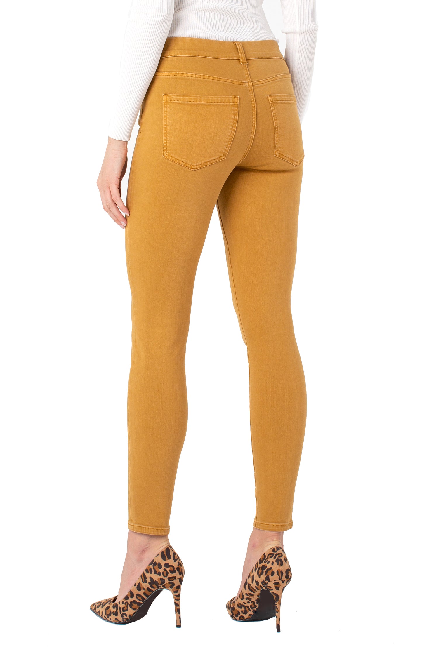 Liverpool Gia Glider Ankle Skinny Jeans (Honey, Lovell, Gold Dust) (28" Inseam)