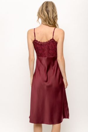 Lace Inset Slip Dress