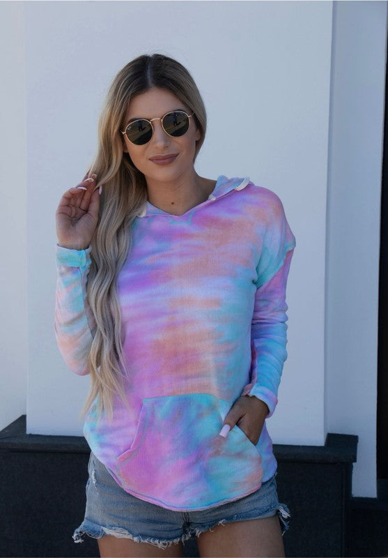 Tie Die Summer Light Weight Hoodie