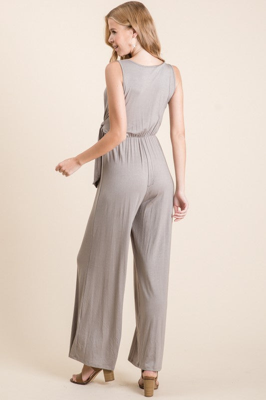 Solid Rayon Jumpsuit