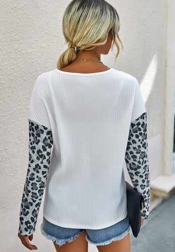 Leopard Off The Shoulder Sweater