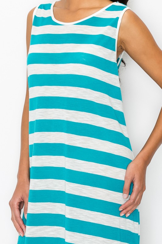 Mini Stripe Maxi Dress