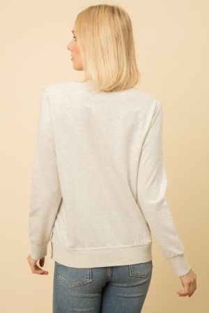 Side Button Knit Detail Sweater