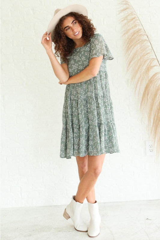 The Sadie Hazel Green Dress