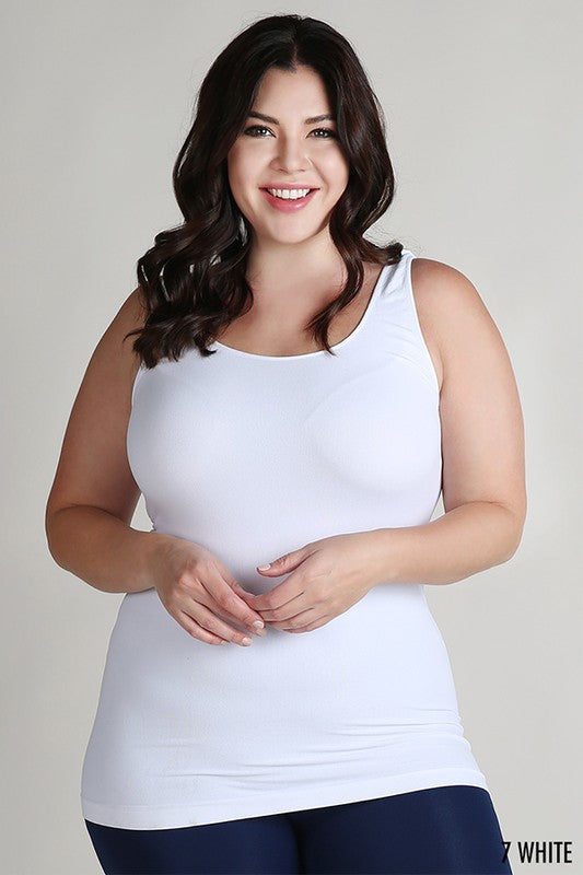 Nikibiki Signature Wide Strap Seamless Jersey Tank (Plus Size)