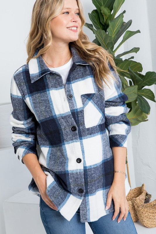 Plaid Boyfriend Fit Shacket