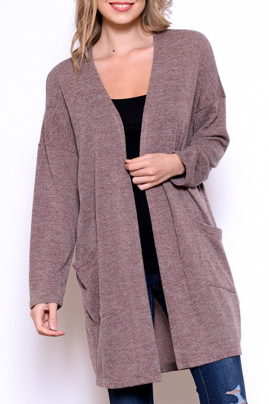 Long Sleeve Cardigan with Pockets