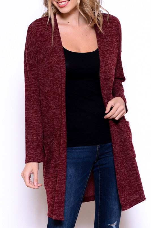 Long Sleeve Cardigan with Pockets