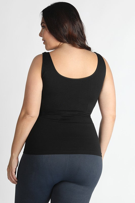 Nikibiki Reversible Double Sided Plus Size Plain Jersey Tank Top