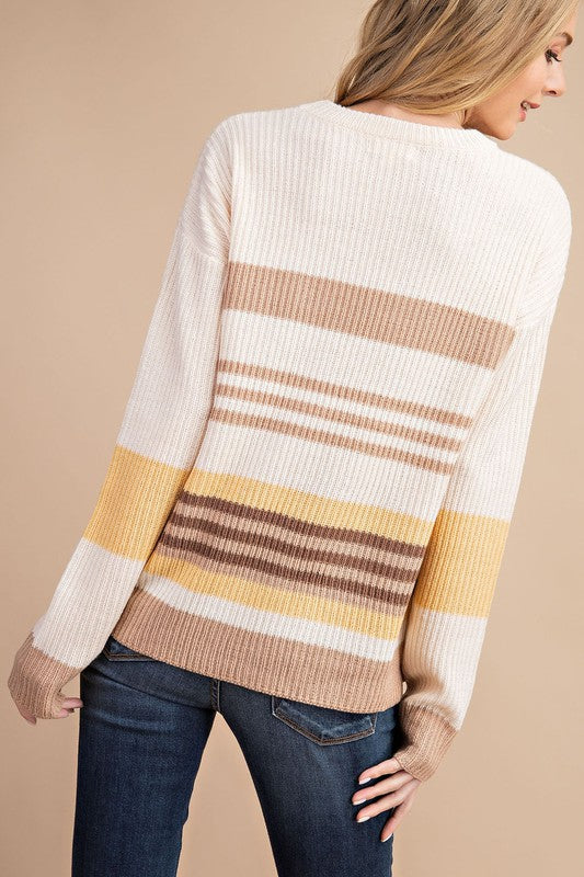 Multi ColoRed Striped Sweater