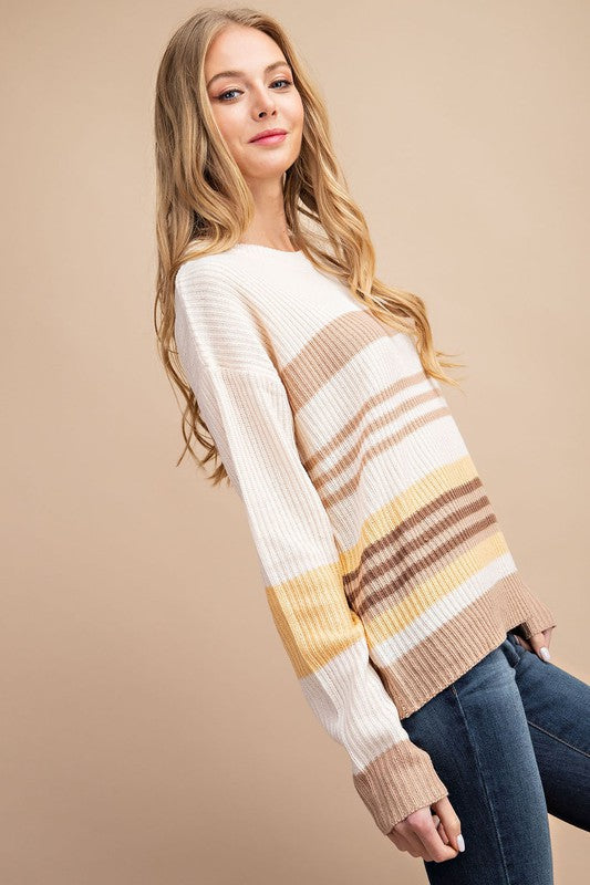 Multi ColoRed Striped Sweater