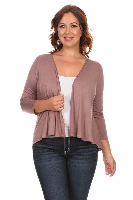 Light Weight 3/4 Sleeve Cardigan