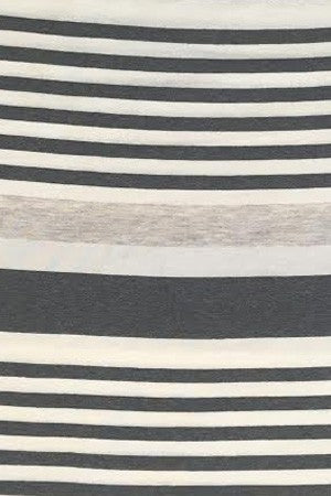 Striped panel raglan short sleeve tee