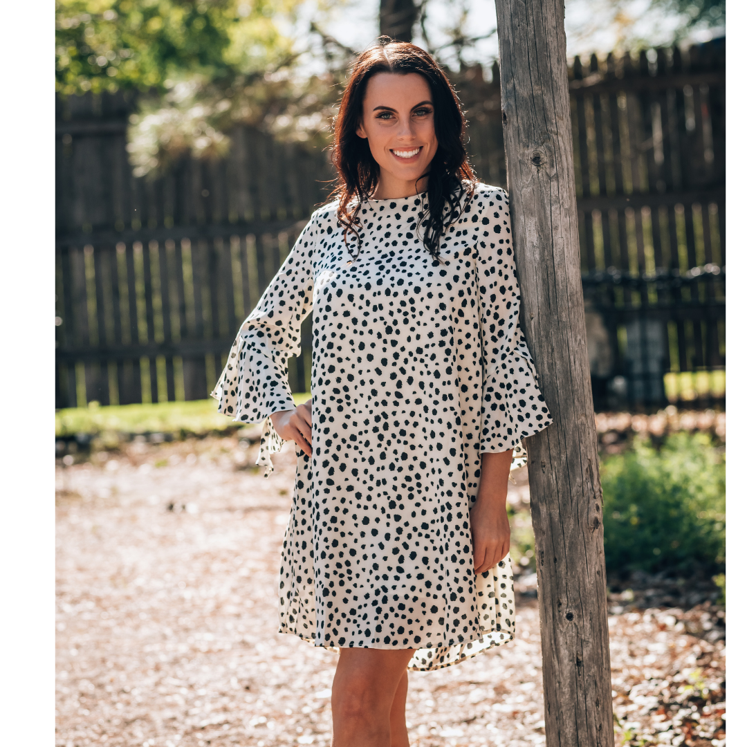 Dalmation Print Dress