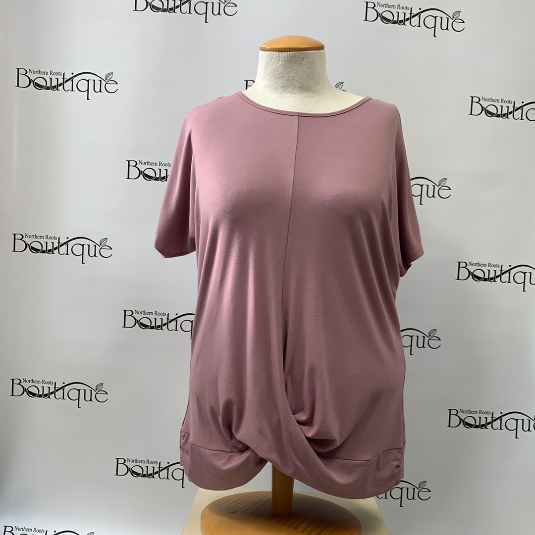 Lavender Knot Tie Tee (plus size)