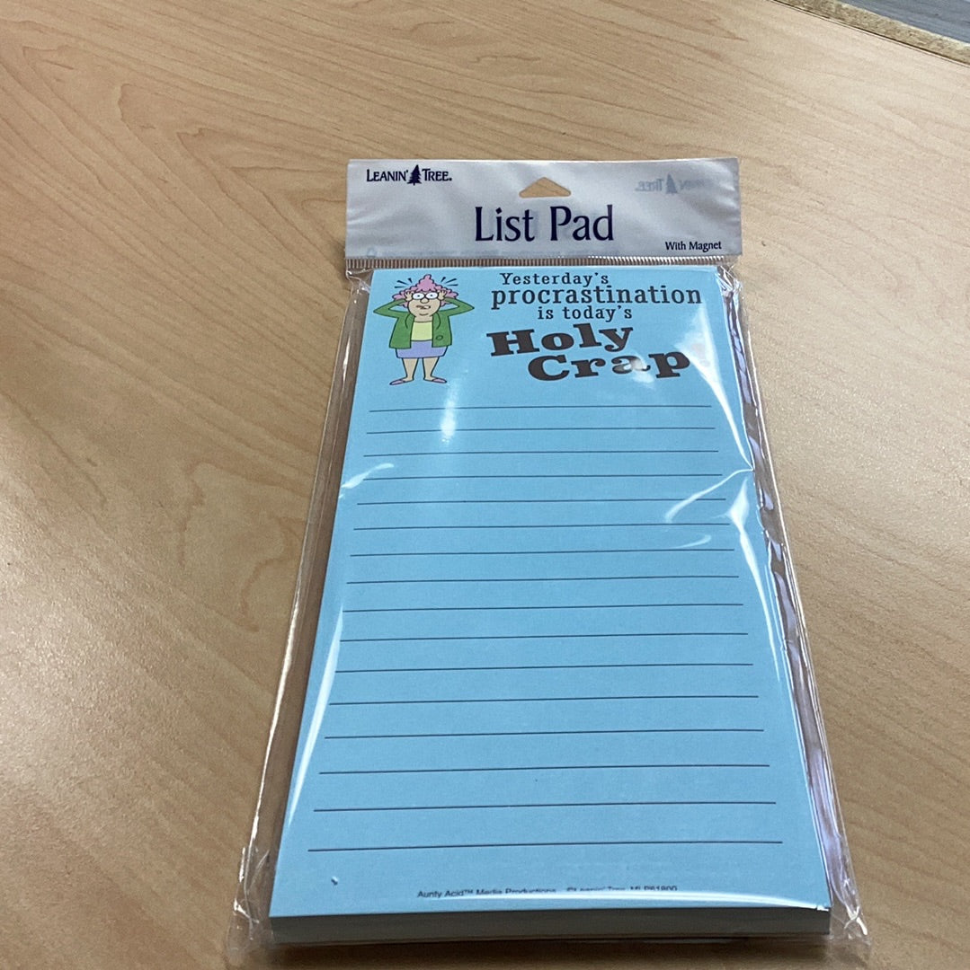 Leanin' Tree List Pad