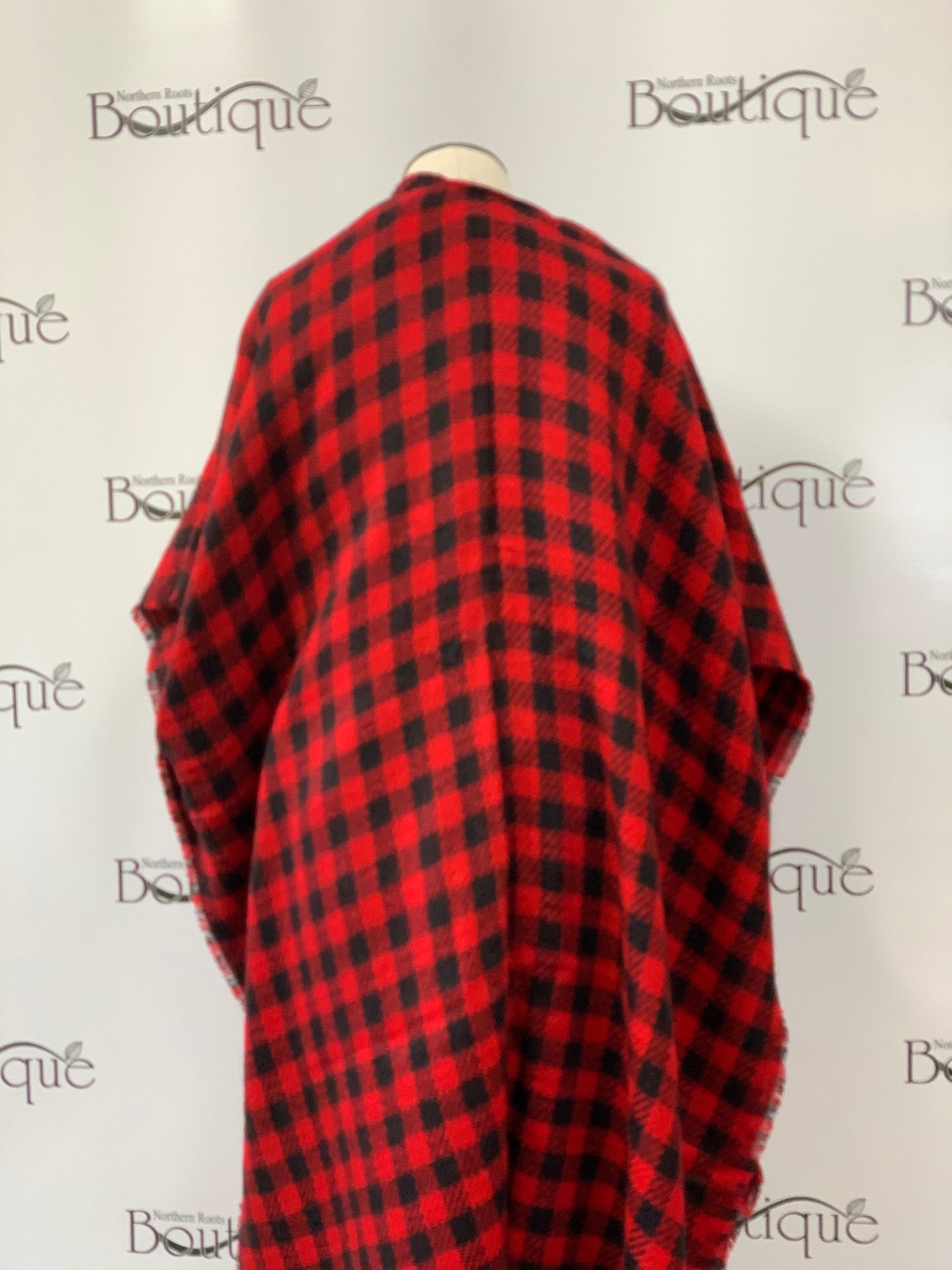 Buffalo Plaid Reversible Kimono