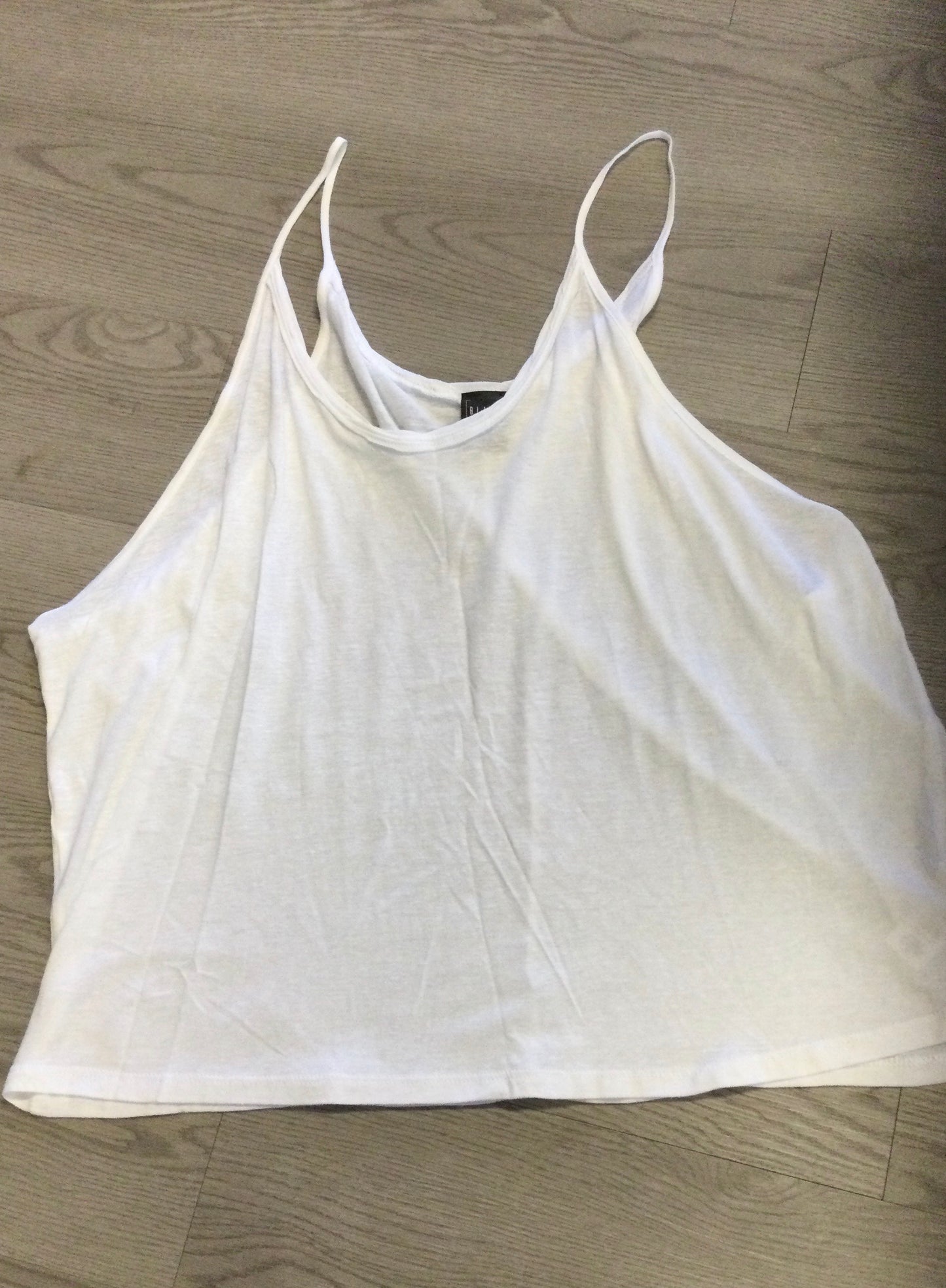 White Spaghetti Strap Tank