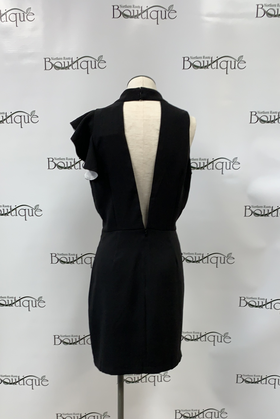 Black Mock Neck Dress