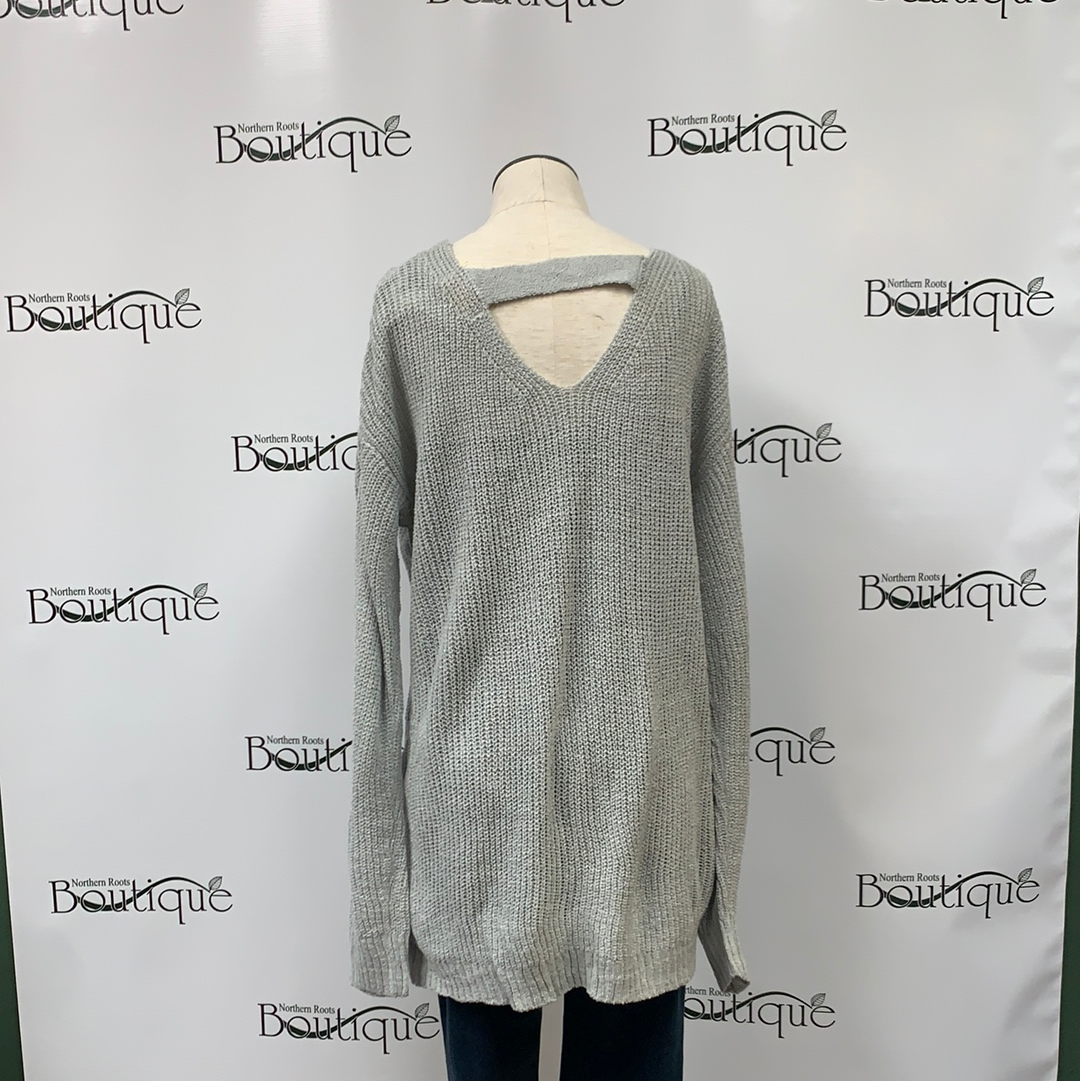 Light Weight Sweater with Strap Accent