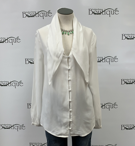 Pearl Top with Buttons and Necktie Front