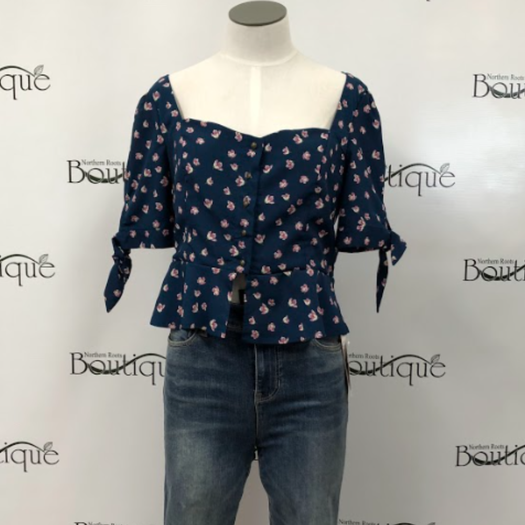 Mid length floral top