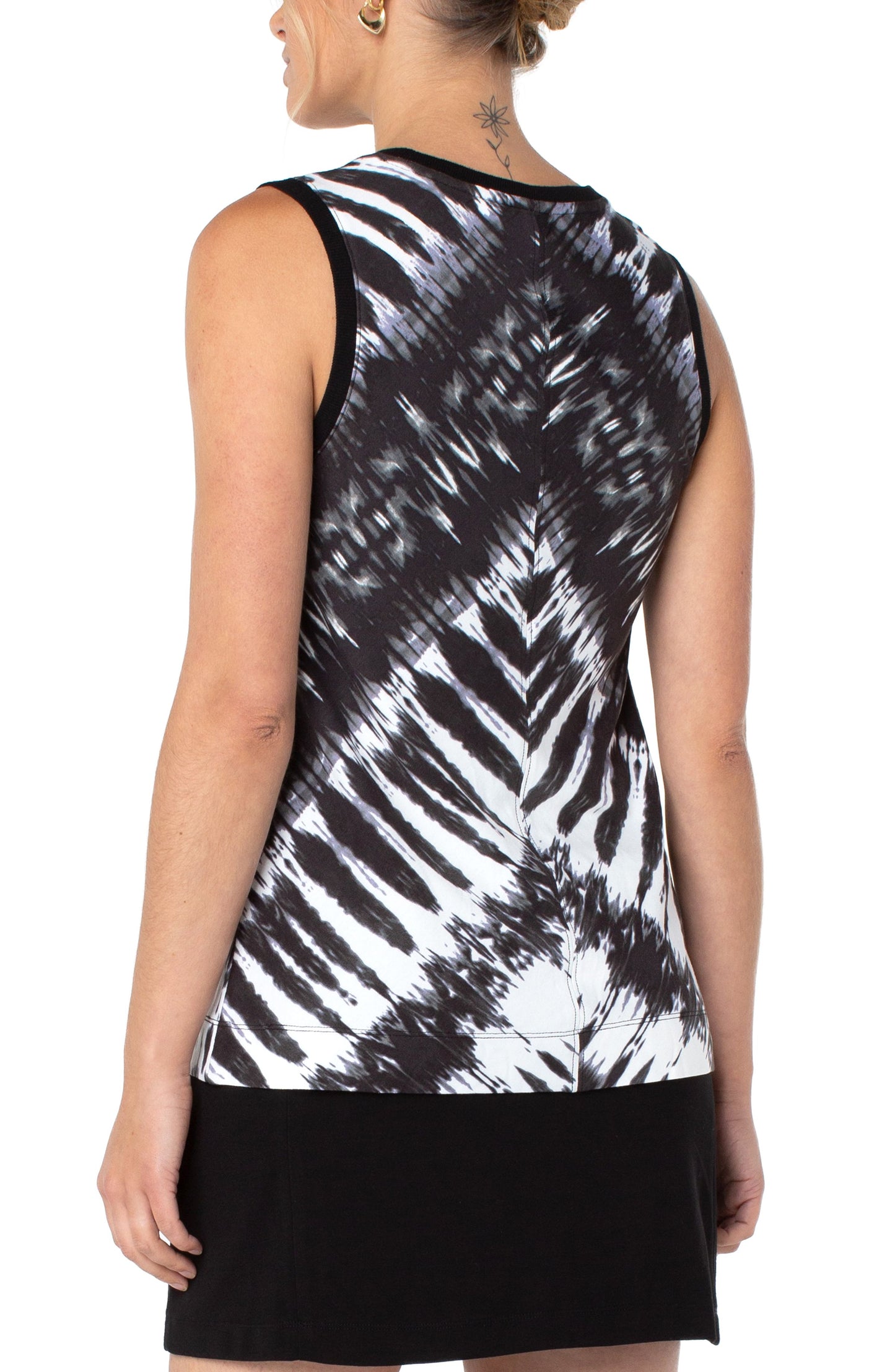 Liverpool Sleeveless Knit Top w/ Miter Back