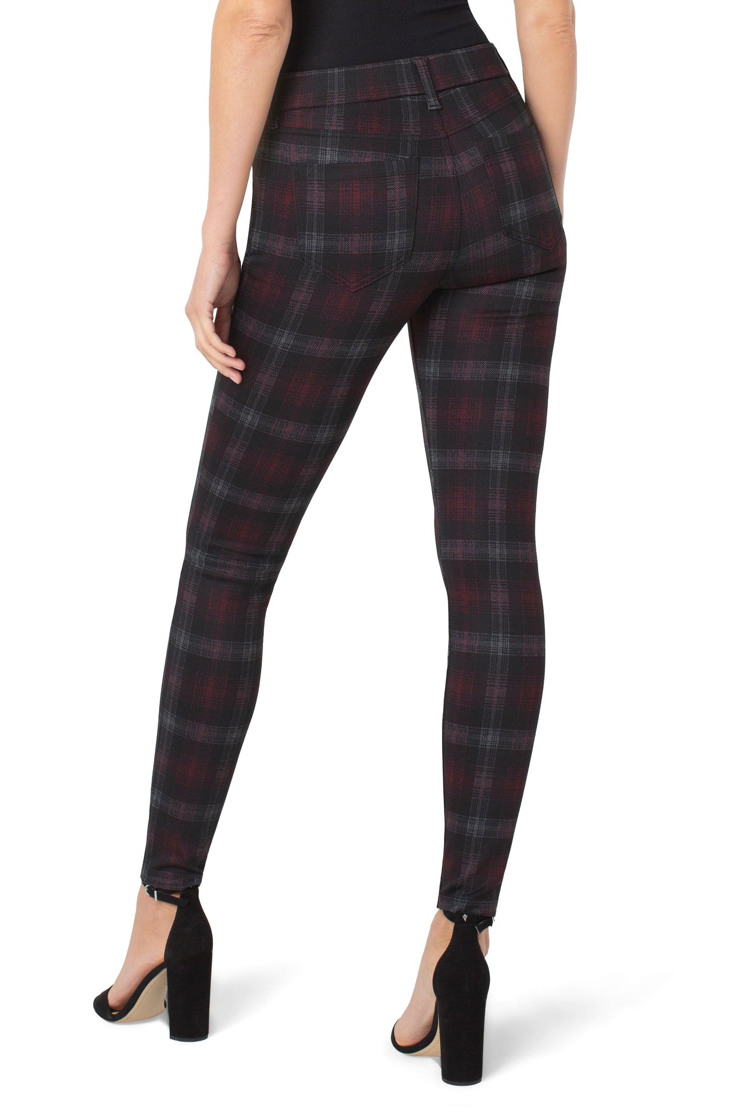 Liverpool Gia Glider Skinny (Black/Red/Tartan)