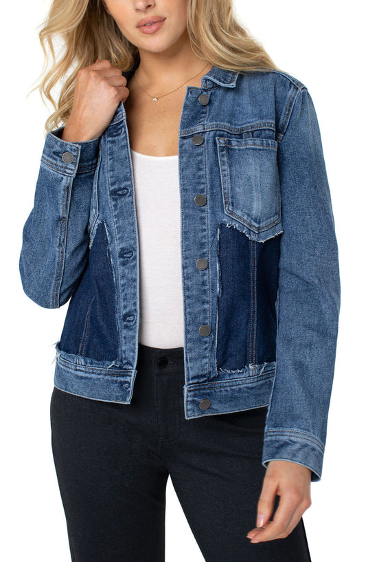Liverpool Cut Out Jean Jacket