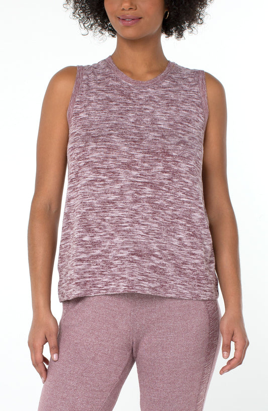 Liverpool Sleeveless Scoop Neck Knit Tank (Mauve)